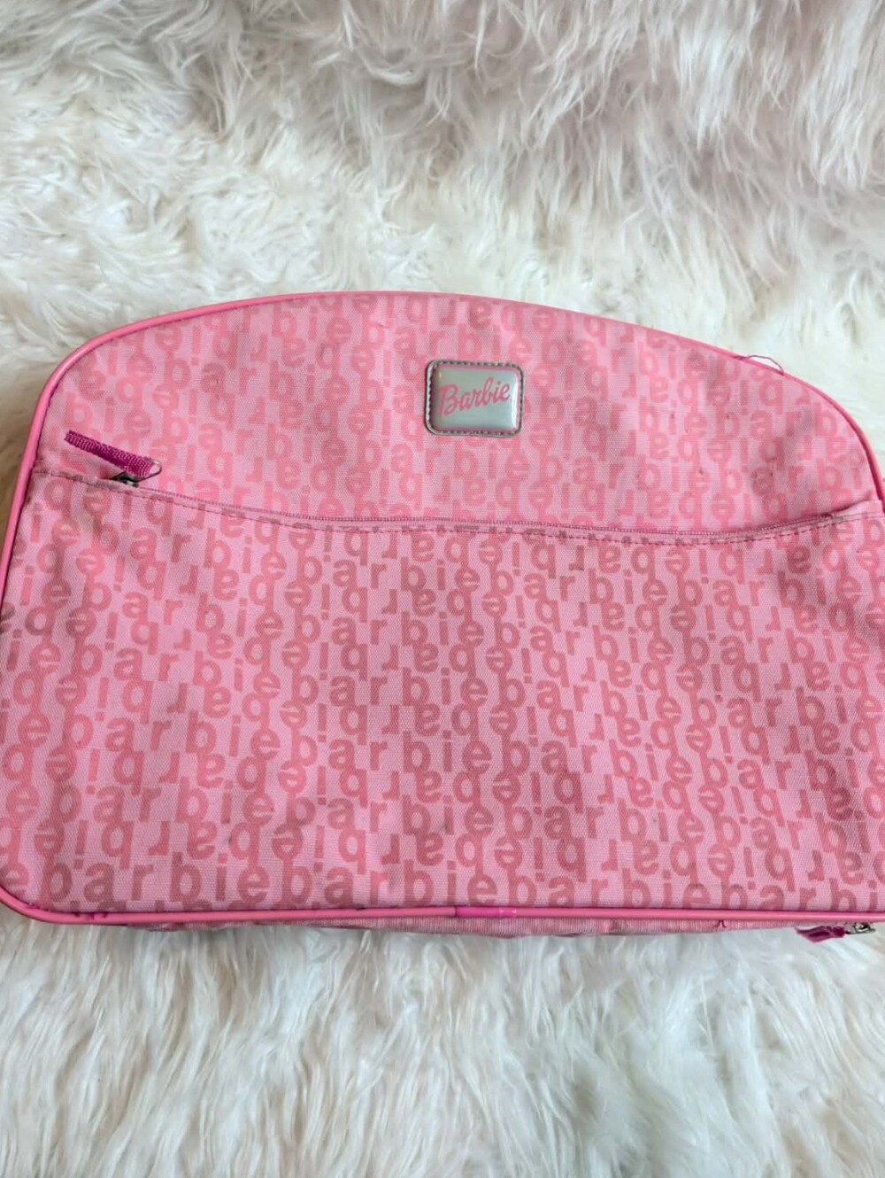 Rare 2004 Vintage Y2k Barbie Pink Cosmetic Travel Bag - Picture 1 of 9